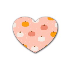 Pumpkin Pattern Halloween 20240926 160345 0000 Rubber Heart Coaster (4 Pack) by Safari