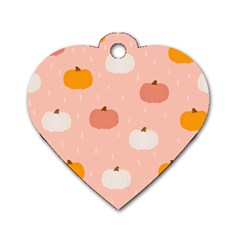 Pumpkin Pattern Halloween 20240926 160345 0000 Dog Tag Heart (two Sides) by Safari