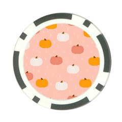 Pumpkin Pattern Halloween 20240926 160345 0000 Poker Chip Card Guard by Safari