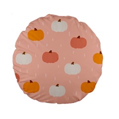 Pumpkin Pattern Halloween 20240926 160345 0000 Standard 15  Premium Round Cushions by Safari