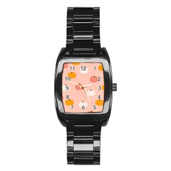 Pumpkin Pattern Halloween 20240926 160345 0000 Stainless Steel Barrel Watch by Safari