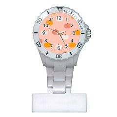 Pumpkin Pattern Halloween 20240926 160345 0000 Plastic Nurses Watch by Safari