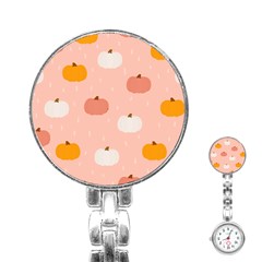 Pumpkin Pattern Halloween 20240926 160345 0000 Stainless Steel Nurses Watch by Safari