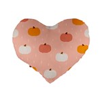 Pumpkin Pattern Halloween 20240926 160345 0000 Standard 16  Premium Flano Heart Shape Cushions Back