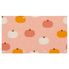 Pumpkin Pattern Halloween 20240926 160345 0000 Banner And Sign 7  X 4  by Safari