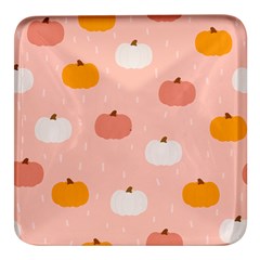 Pumpkin Pattern Halloween 20240926 160345 0000 Square Glass Fridge Magnet (4 Pack) by Safari