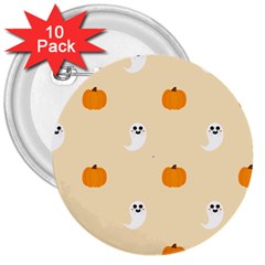 Pumpkin and boo crew halloween  3  Buttons (10 pack) 