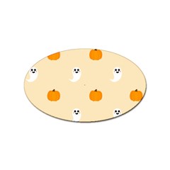 Pumpkin and boo crew halloween  Sticker Oval (100 pack)