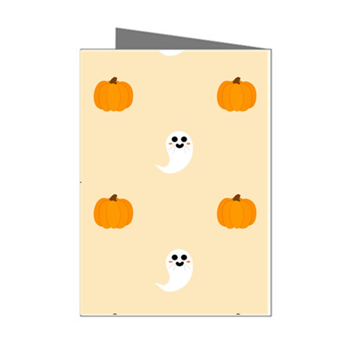 Pumpkin and boo crew halloween  Mini Greeting Cards (Pkg of 8)