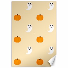 Pumpkin And Boo Crew Halloween  Canvas 12  X 18  by Safari