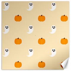 Pumpkin and boo crew halloween  Canvas 16  x 16 