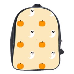 Pumpkin and boo crew halloween  School Bag (Large)