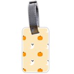 Pumpkin and boo crew halloween  Luggage Tag (two sides) Back