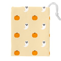 Pumpkin and boo crew halloween  Drawstring Pouch (4XL)