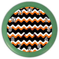 Halloween Wavy 20240926 161241 0000 Color Wall Clock by Safari