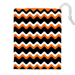 Halloween Wavy 20240926 161241 0000 Drawstring Pouch (4xl) by Safari