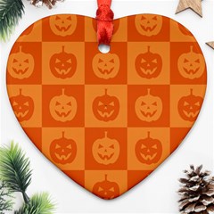 Seamless Halloween Pattern With Smiling Pumpkin 20240926 161520 0000 Ornament (heart)