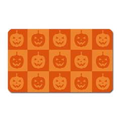 Seamless Halloween Pattern With Smiling Pumpkin 20240926 161520 0000 Magnet (rectangular) by Safari