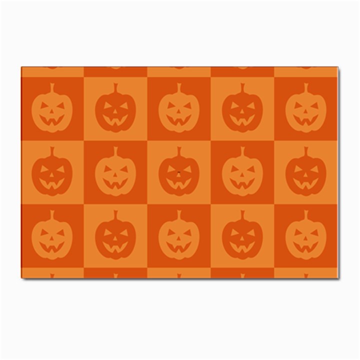 Seamless Halloween Pattern With Smiling Pumpkin 20240926 161520 0000 Postcards 5  x 7  (Pkg of 10)