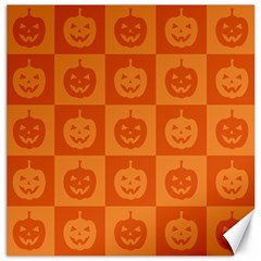 Seamless Halloween Pattern With Smiling Pumpkin 20240926 161520 0000 Canvas 16  X 16  by Safari