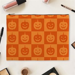 Seamless Halloween Pattern With Smiling Pumpkin 20240926 161520 0000 Cosmetic Bag (xl) by Safari