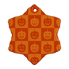 Seamless Halloween Pattern With Smiling Pumpkin 20240926 161520 0000 Ornament (snowflake)