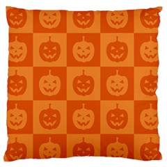 Seamless Halloween Pattern With Smiling Pumpkin 20240926 161520 0000 Large Cushion Case (one Side) by Safari