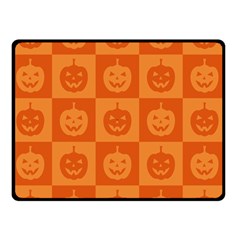 Seamless Halloween Pattern With Smiling Pumpkin 20240926 161520 0000 Two Sides Fleece Blanket (small) by Safari