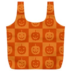 Seamless Halloween Pattern With Smiling Pumpkin 20240926 161520 0000 Full Print Recycle Bag (xl) by Safari