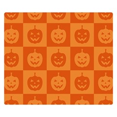 Seamless Halloween Pattern With Smiling Pumpkin 20240926 161520 0000 Two Sides Premium Plush Fleece Blanket (kids Size) by Safari