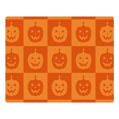 Seamless Halloween Pattern With Smiling Pumpkin 20240926 161520 0000 Two Sides Premium Plush Fleece Blanket (large) by Safari