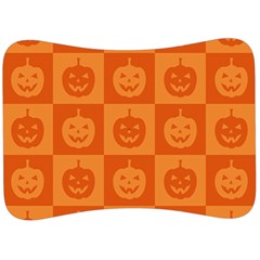 Seamless Halloween Pattern With Smiling Pumpkin 20240926 161520 0000 Velour Seat Head Rest Cushion by Safari