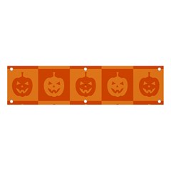 Seamless Halloween Pattern With Smiling Pumpkin 20240926 161520 0000 Banner And Sign 4  X 1  by Safari