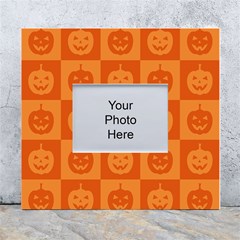 Seamless Halloween Pattern With Smiling Pumpkin 20240926 161520 0000 White Wall Photo Frame 5  X 7  by Safari