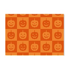 Seamless Halloween Pattern With Smiling Pumpkin 20240926 161520 0000 Crystal Sticker (a4) by Safari