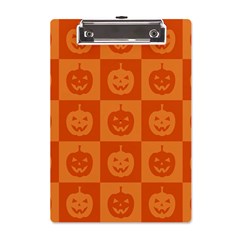 Seamless Halloween Pattern With Smiling Pumpkin 20240926 161520 0000 A5 Acrylic Clipboard by Safari