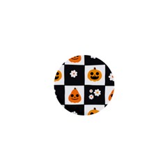 Seamless Halloween Pattern With Smiling Pumpkin 20240926 161714 0000 1  Mini Buttons by Safari