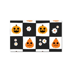 Seamless Halloween Pattern With Smiling Pumpkin 20240926 161714 0000 Sticker (rectangular) by Safari