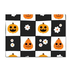 Seamless Halloween Pattern With Smiling Pumpkin 20240926 161714 0000 Sticker A4 (10 Pack) by Safari