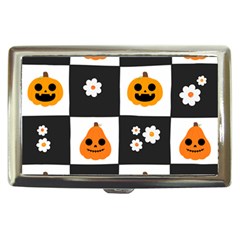 Seamless Halloween Pattern With Smiling Pumpkin 20240926 161714 0000 Cigarette Money Case by Safari