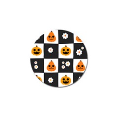 Seamless Halloween Pattern With Smiling Pumpkin 20240926 161714 0000 Golf Ball Marker