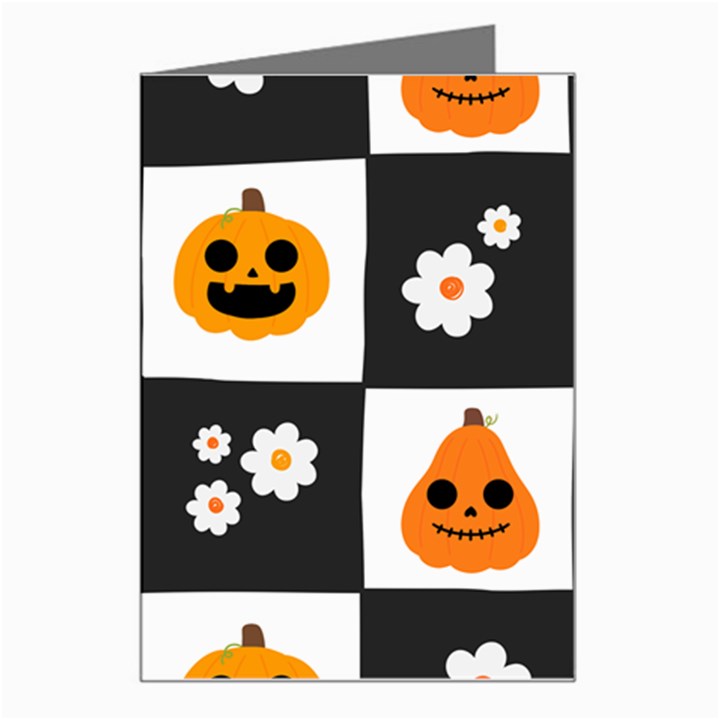 Seamless Halloween Pattern With Smiling Pumpkin 20240926 161714 0000 Greeting Card