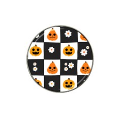 Seamless Halloween Pattern With Smiling Pumpkin 20240926 161714 0000 Hat Clip Ball Marker by Safari