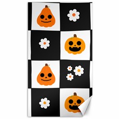 Seamless Halloween Pattern With Smiling Pumpkin 20240926 161714 0000 Canvas 40  X 72  by Safari