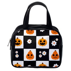 Seamless Halloween Pattern With Smiling Pumpkin 20240926 161714 0000 Classic Handbag (one Side) by Safari