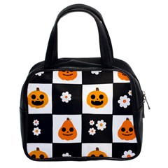 Seamless Halloween Pattern With Smiling Pumpkin 20240926 161714 0000 Classic Handbag (two Sides) by Safari