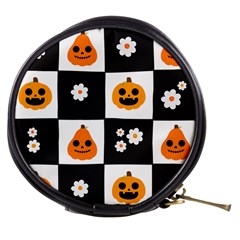 Seamless Halloween Pattern With Smiling Pumpkin 20240926 161714 0000 Mini Makeup Bag by Safari