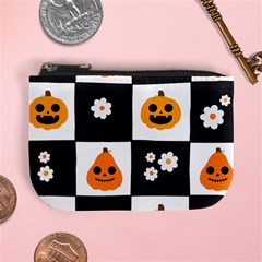 Seamless Halloween Pattern With Smiling Pumpkin 20240926 161714 0000 Mini Coin Purse by Safari