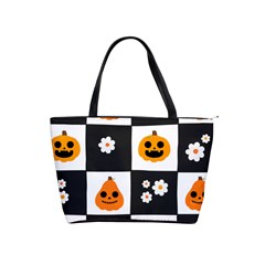 Seamless Halloween Pattern With Smiling Pumpkin 20240926 161714 0000 Classic Shoulder Handbag by Safari