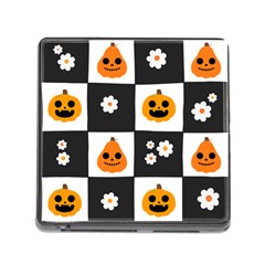 Seamless Halloween Pattern With Smiling Pumpkin 20240926 161714 0000 Memory Card Reader (square 5 Slot) by Safari